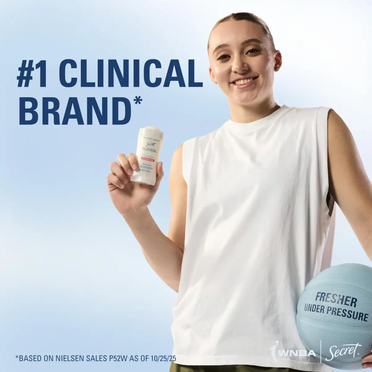 Secret Clinical Strength Invisible Solid Antiperspirant Deodorant for Women, Paige Bueckers Edition, Buzzer Beater Berry Scent, 76.6g (2.6 oz) - view 5