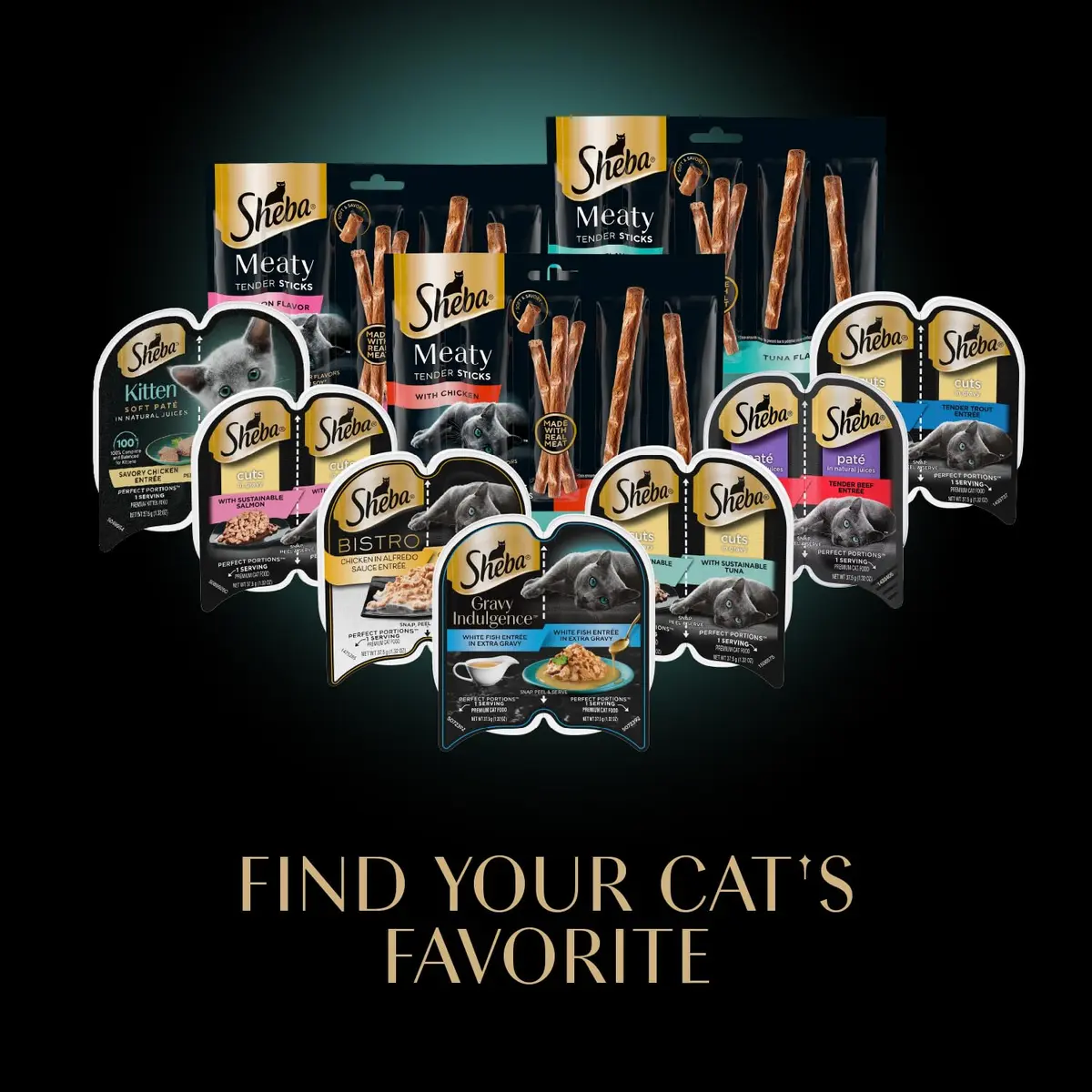 Sheba Premium Puree Lickable Cat Treats, Seared Tuna, 4 Count, 11 Pack | Grain-Free, Real Tuna, Squeezable Tube - view 8