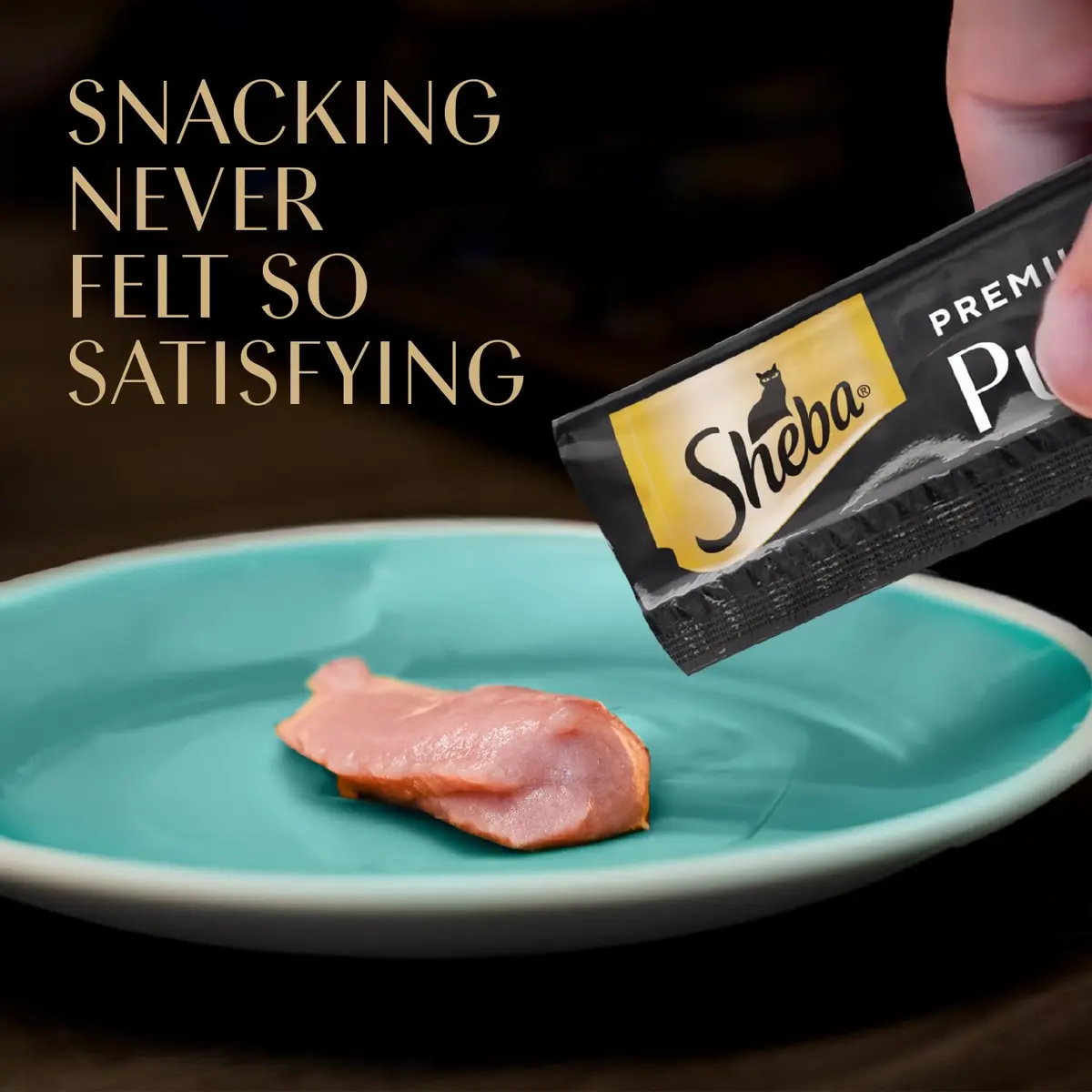 Sheba Premium Puree Lickable Cat Treats, Seared Tuna, 4 Count, 11 Pack | Grain-Free, Real Tuna, Squeezable Tube - view 4