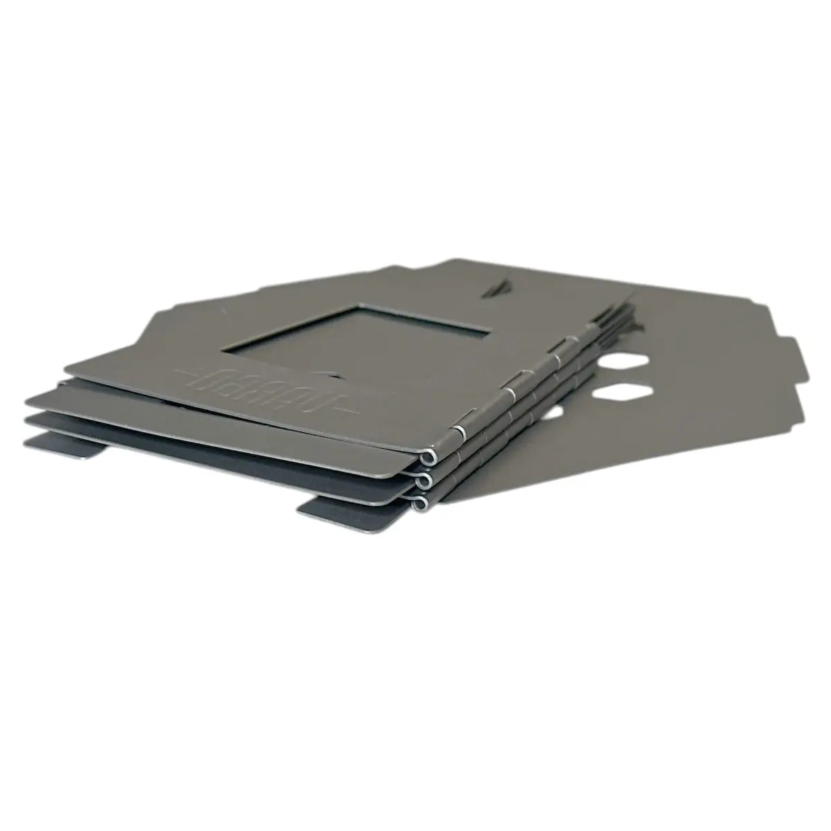 Vargo Hexagon 2 Wood Stove Titanium 5" x 3" x 4" | Portable, Foldable & Efficient - view 4