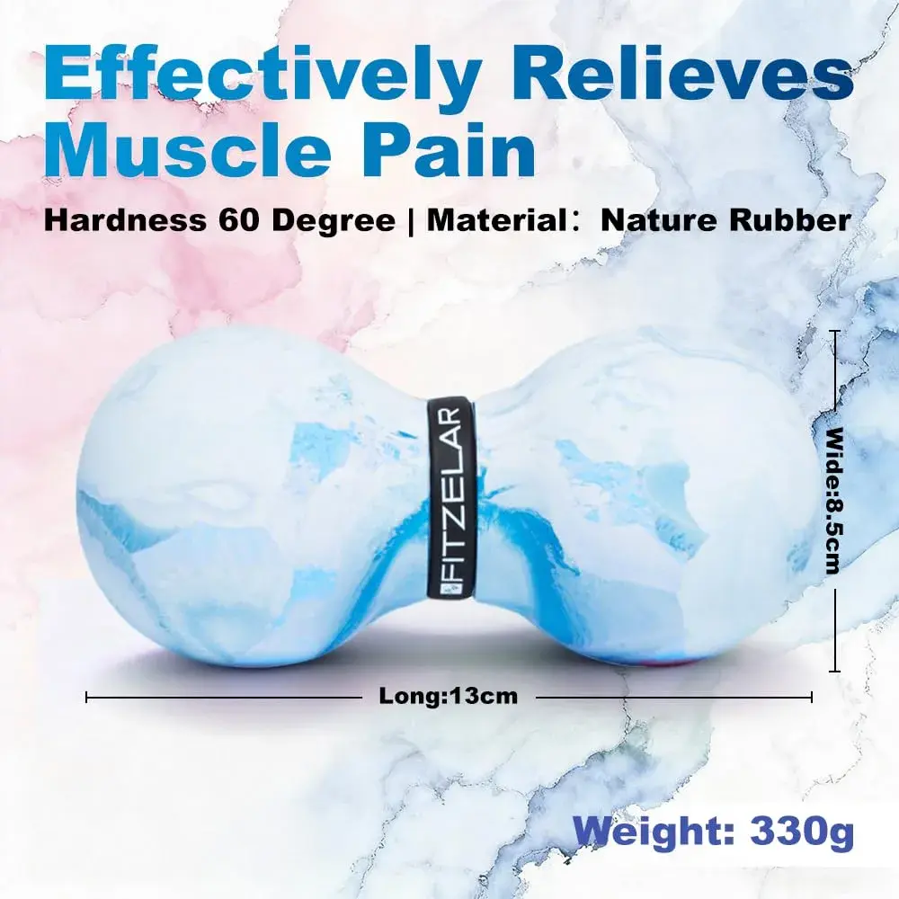 FITZELAR Massage Lacrosse Ball 6.3cm (2.5in) | Myofascial Release for Muscle Pain - view 9