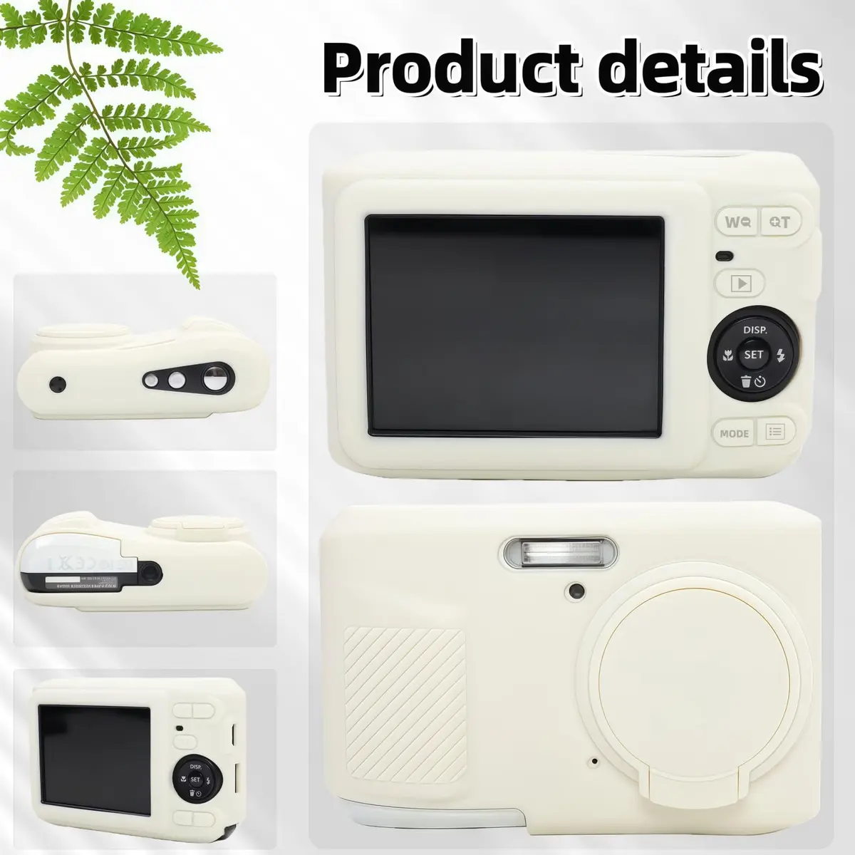 SZHSYJY Case for Kodak PIXPRO FZ45 Camera | Soft Silicone Protection, Misty White - view 5