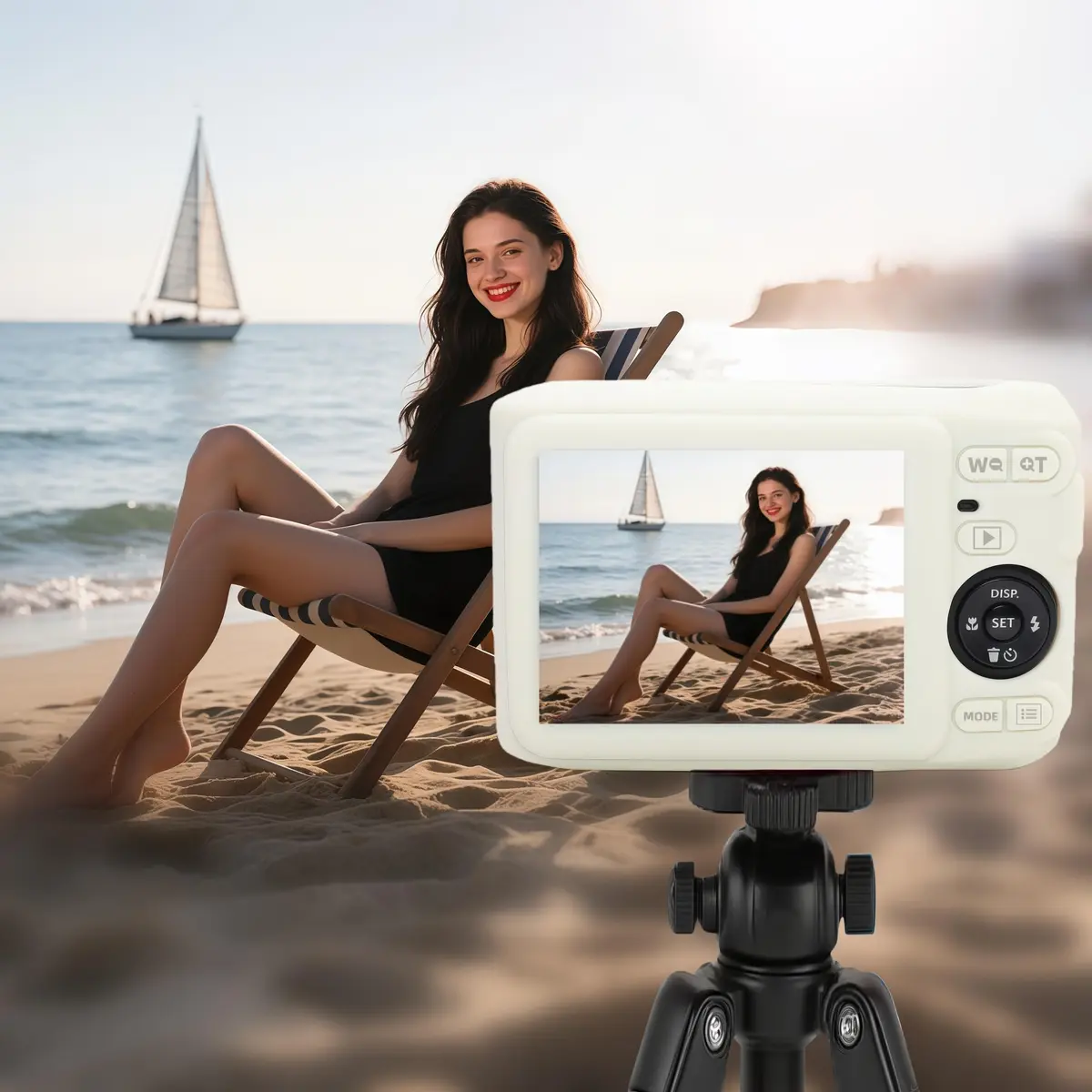 SZHSYJY Case for Kodak PIXPRO FZ45 Camera | Soft Silicone Protection, Misty White - view 3