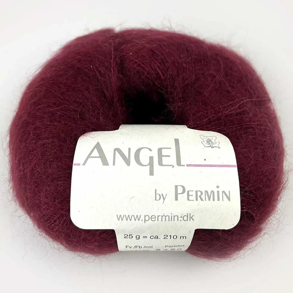 Marussia Angel Kid Mohair Silk Yarn 28 wine red | Luxurious 70/30 blend, 25g/210m, hand wash only - main product image