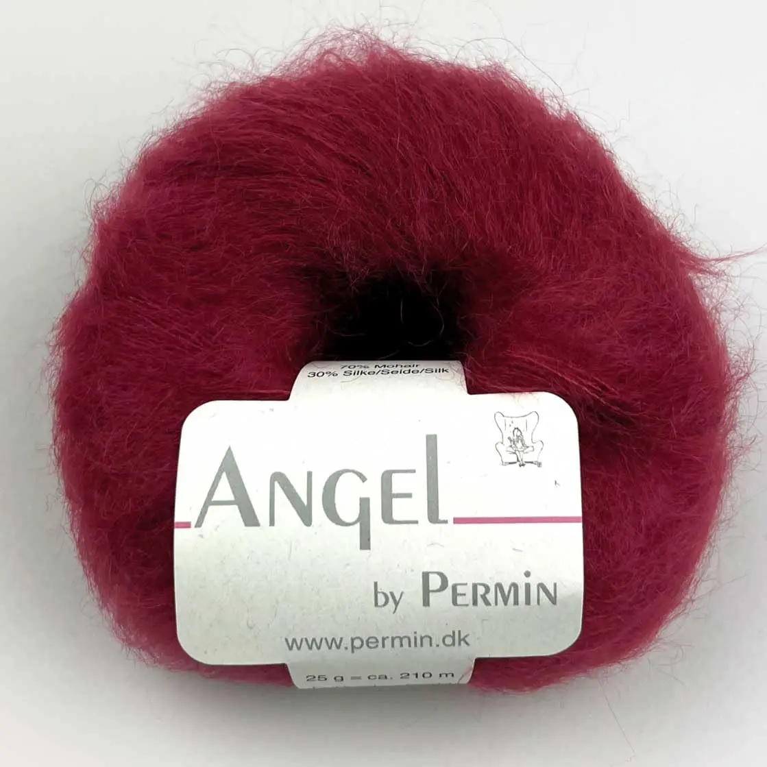 Marussia Angel by Permin Luxe Kid Mohair Silk Yarn (70/30) 25g | Soft, Durable & Elegant in Wine - main product image