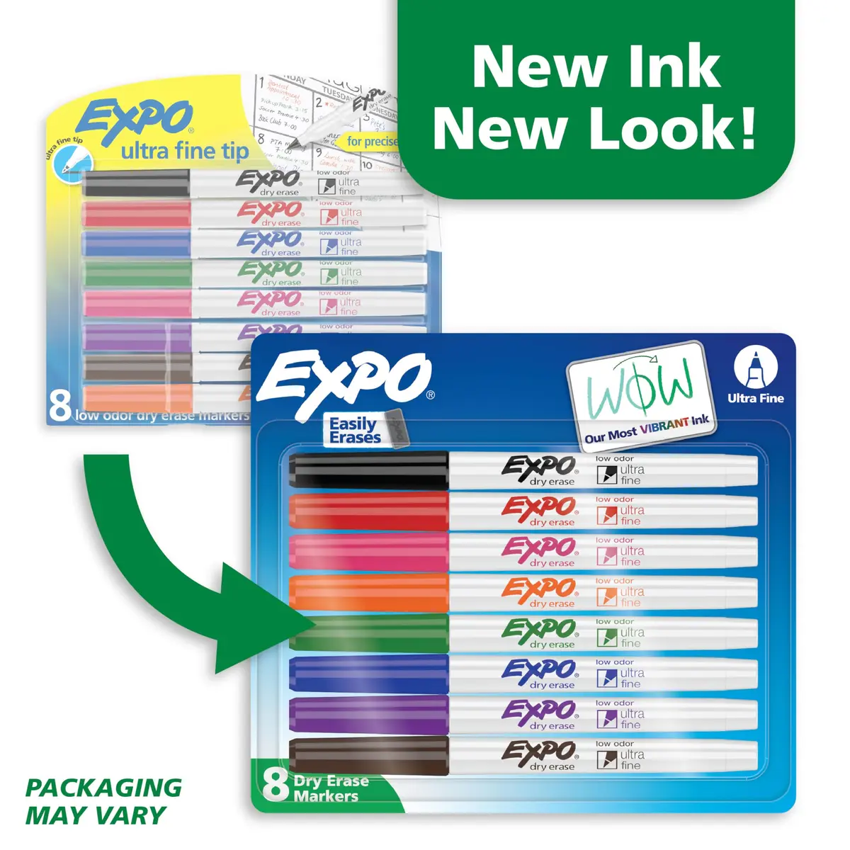 EXPO Low Odor Dry Erase Markers, Assorted Colors, Ultra Fine Tip, 48 Count (6 Packs of 8) | Whiteboard, Calendar, Organization, School Supplies - view 2