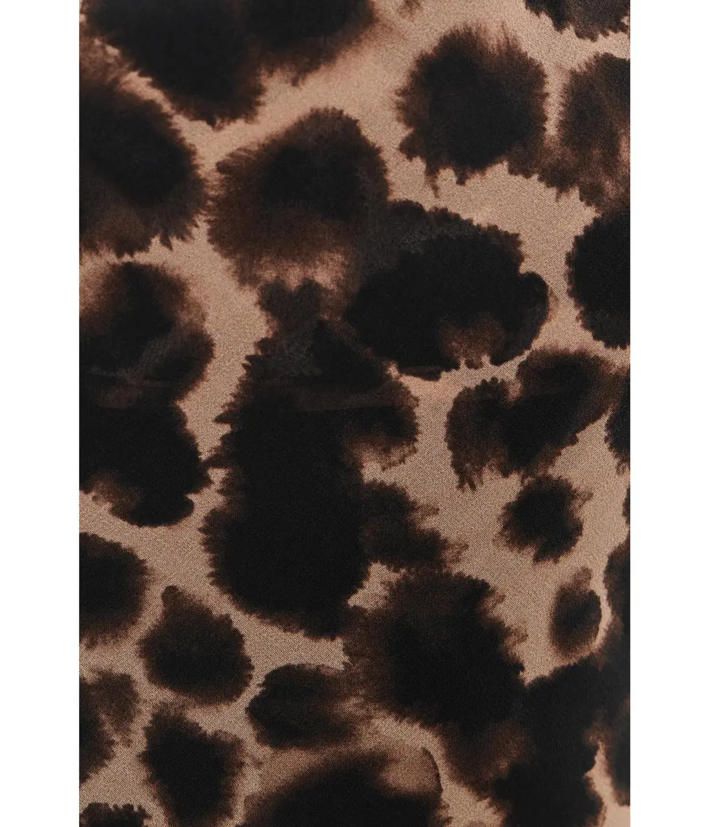 Show Me Your Mumu Nomad Mini Dress Tortoise Shell Large | Flattering Animal Print Fit - view 5