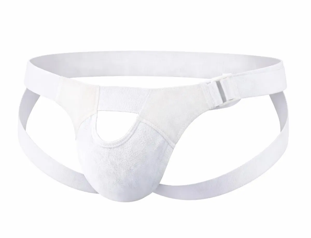 FlexaMed Suspensory Scrotal Support with Leg Straps - Large | Adjustable Support for Testicular Discomfort - view 8