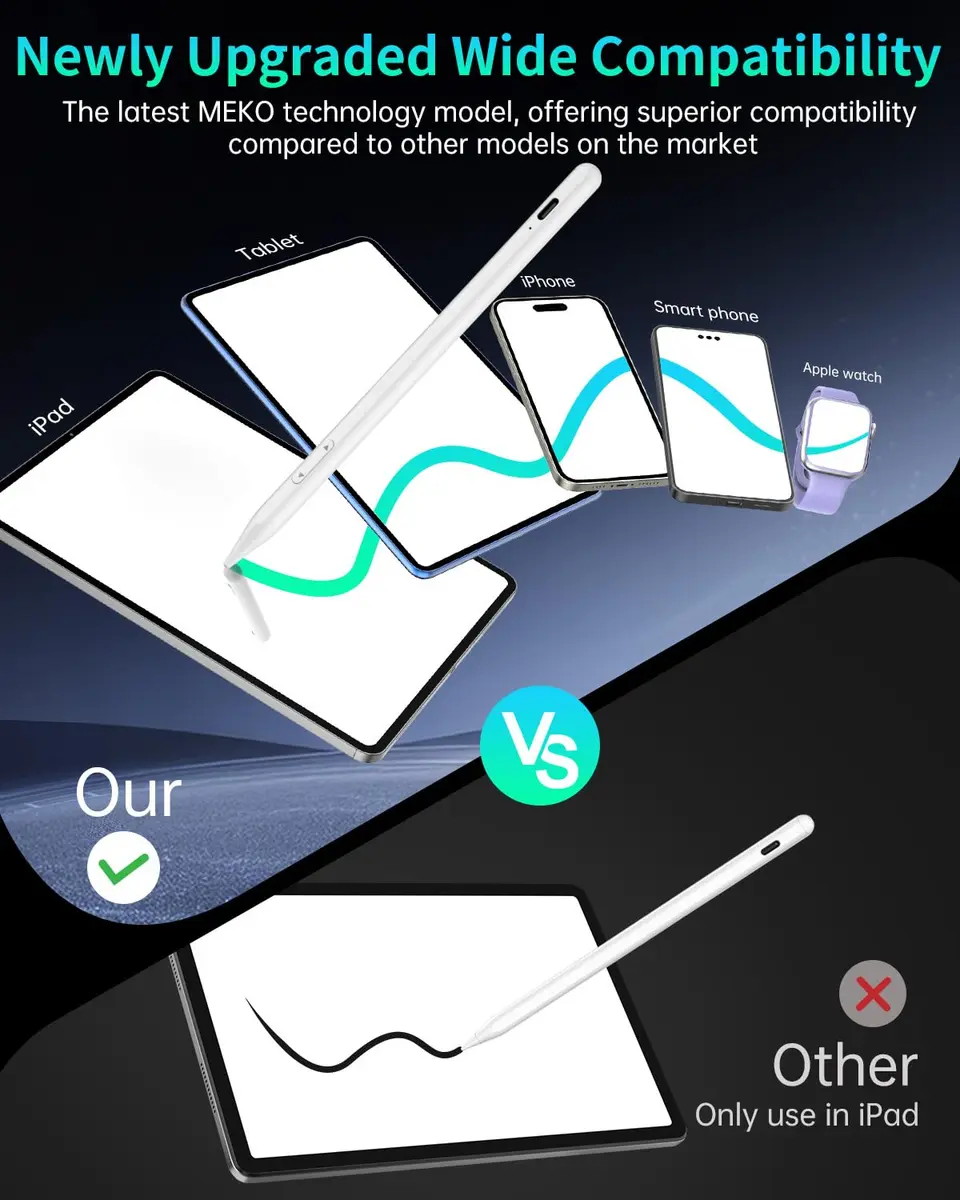 MEKO Dual-Mode Active Stylus Pen for iPhone & Android & iPad | High Precision, Fast Charge, Universal Compatibility - view 4