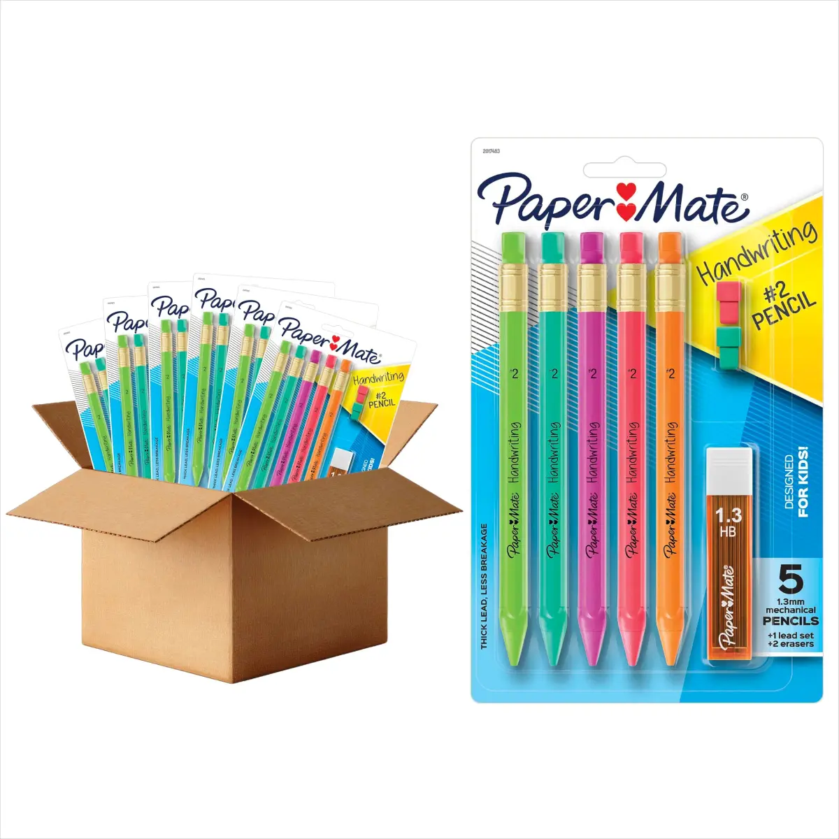 Paper Mate Handwriting Triangular Mechanical Pencils 1.3mm (30 Count) | Teacher Supplies for Learning to Write - main product image