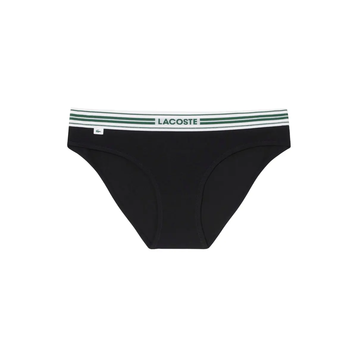 Lacoste Women's Contrast Waist Cotton Stretch Briefs | Soft Cotton, Heritage Style, Regular Fit - view 3