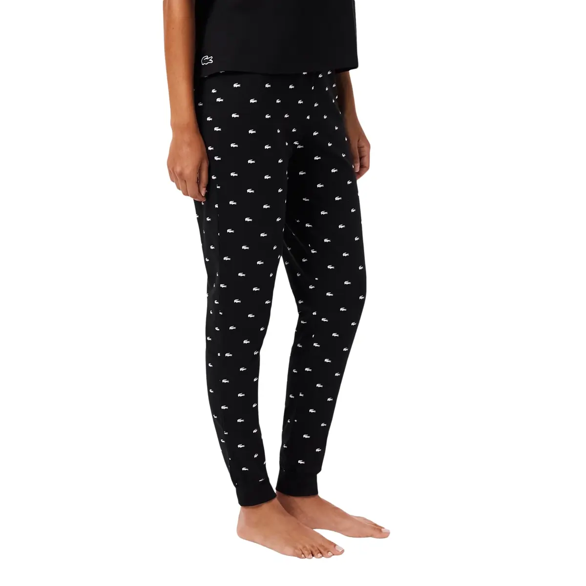 Lacoste Women's Pajamas Set with Croc Pants | Soft Jersey Comfort & Iconic Style (70-120 chars) - view 2