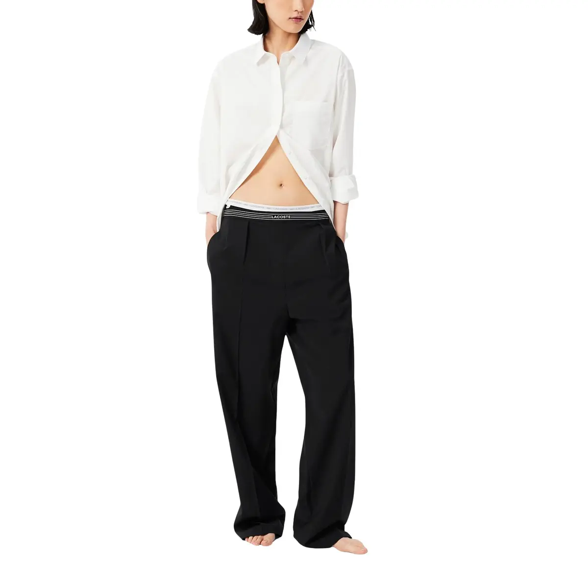 Lacoste Women's Cotton Stretch Briefs 3-Pack Black | Classic Comfort & Heritage - view 3
