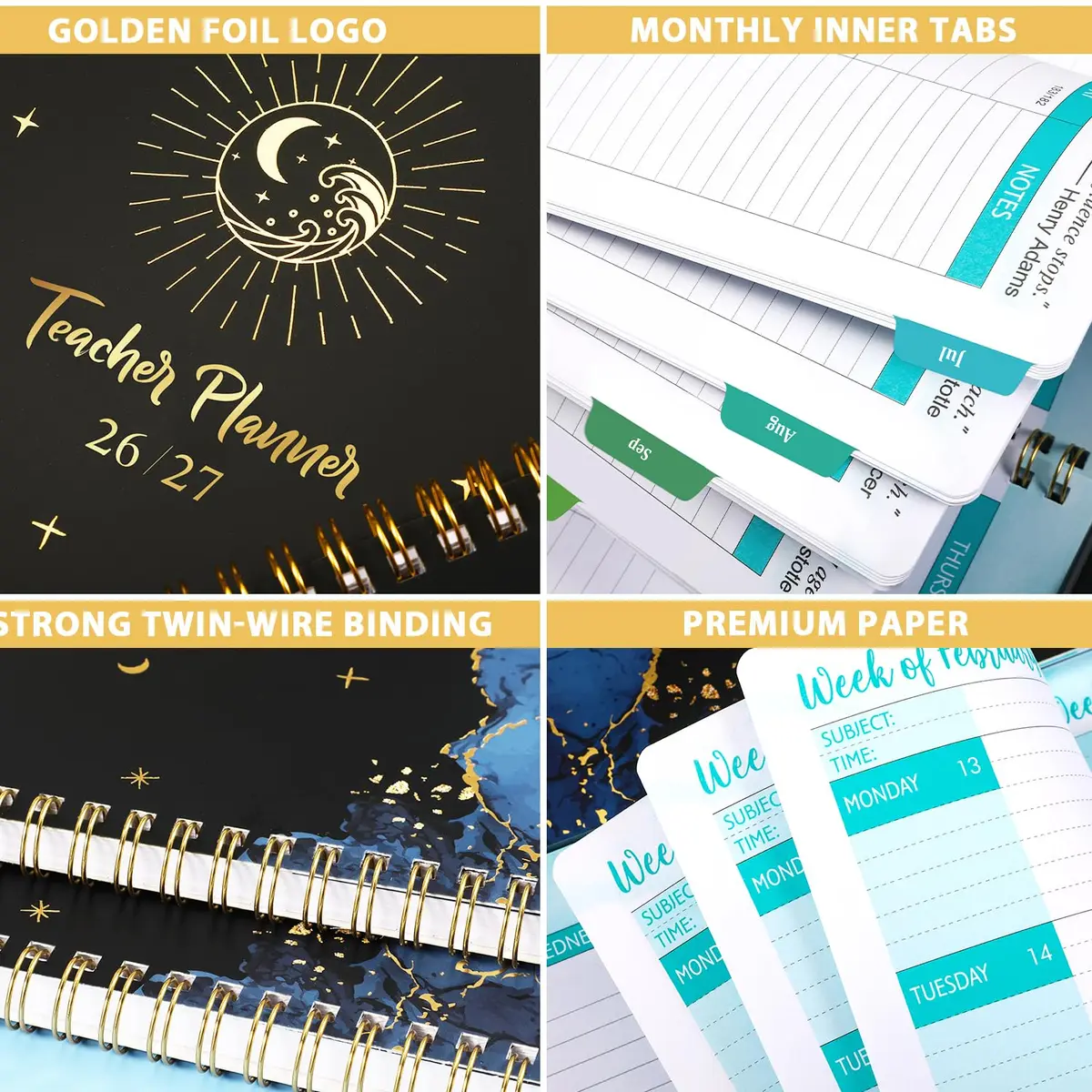 MaaIbok Teacher Planner 2026-2027 | Academic Lesson Planner, July 2026 - June 2027, 8.5'' x 11'' - view 7