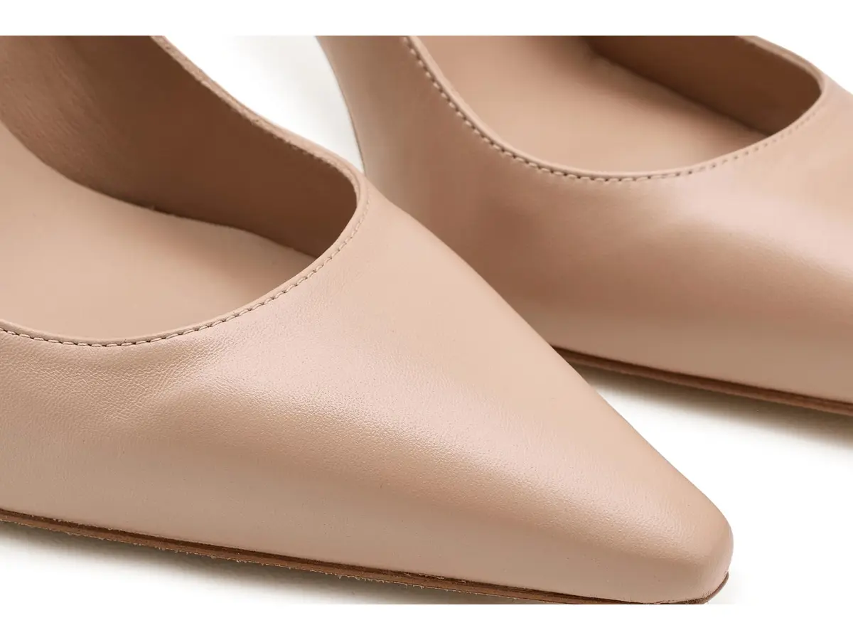 LK Bennett Floret New Pointed Courts 8 Medium | Elegant Black Leather Heels - view 2