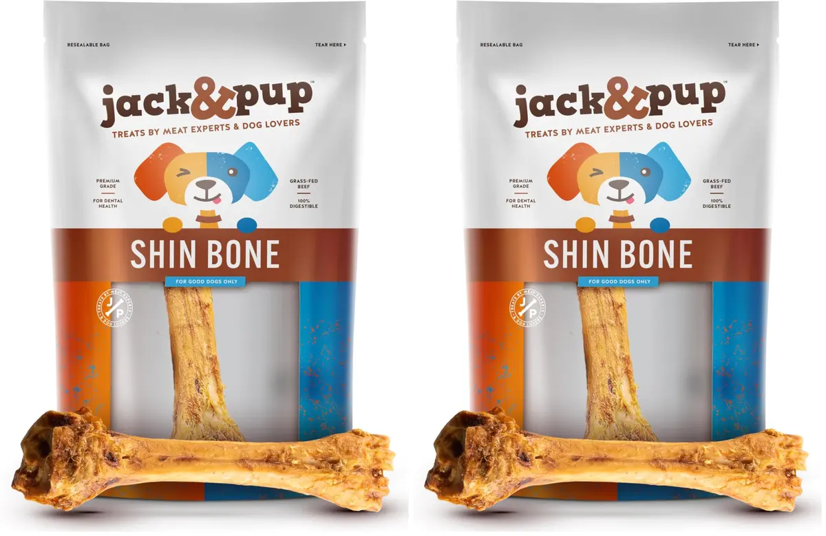 Jack&Pup Beef Shin Bones 8-11 Inches | Natural, Long Lasting Dog Chew for Large Dogs - main product image