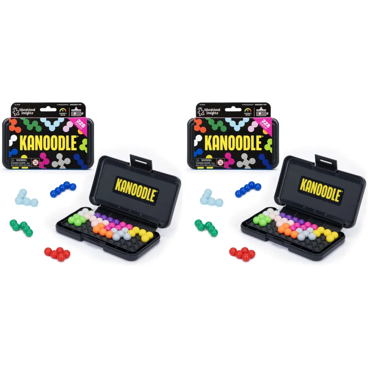 Educational Insights Kanoodle 3D Brain Teaser Puzzles Pack of 2 | Spatial Reasoning & Problem Solving - main product image