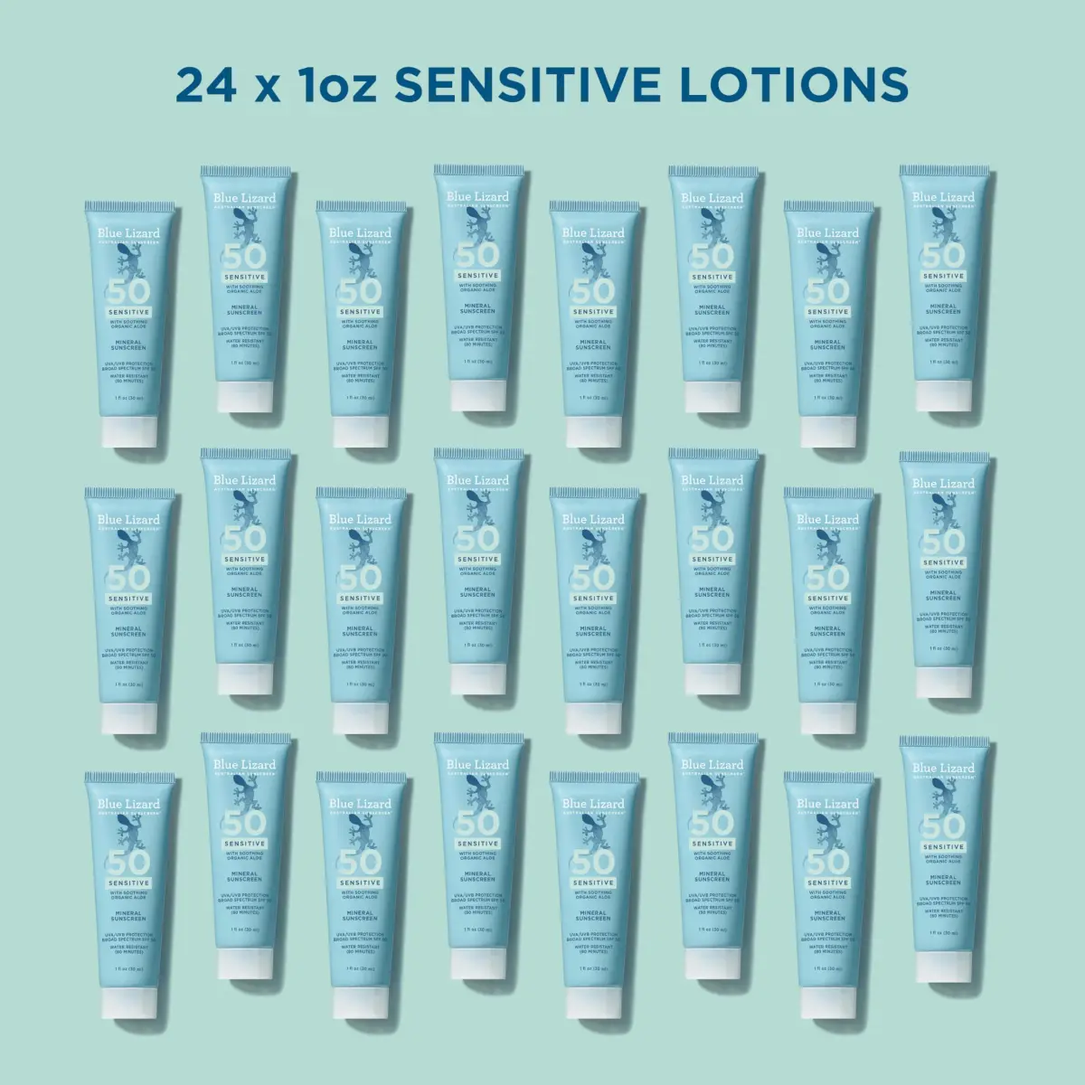 Blue Lizard Sensitive Mineral Sunscreen Lotion SPF 50 29.5ml (1 Fl Oz) | Reef-Safe, Fragrance-Free, Hypoallergenic - view 2