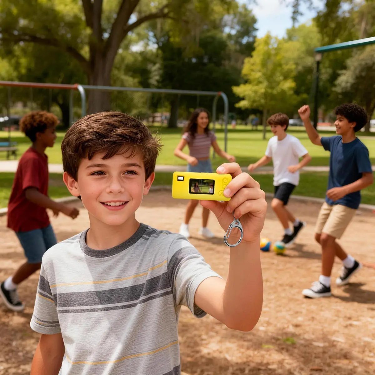 PAIYULE Silicone Case for Kodak CHARMERA Keychain Mini Digicam | Yellow, 2.4cm (0.94in) x 4.6cm (1.81in) x 6.7cm (2.64in) - view 7