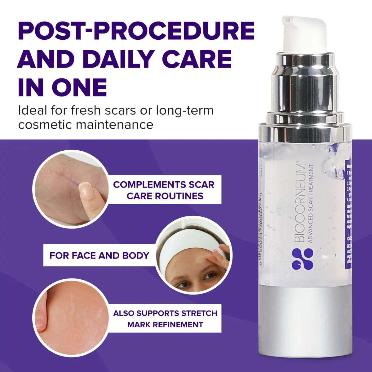 BIOCORNEUM Silisilk Silicone Scar Gel 30g (1.06 Fl Oz) | Professional-Grade Scar Refinement - view 4