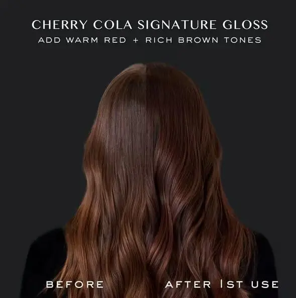 Kristin Ess Hair Gloss Cherry Cola Warm Red Brown 118ml (4 Fl Oz) | Semi-Permanent Color Depositing Conditioner - view 7