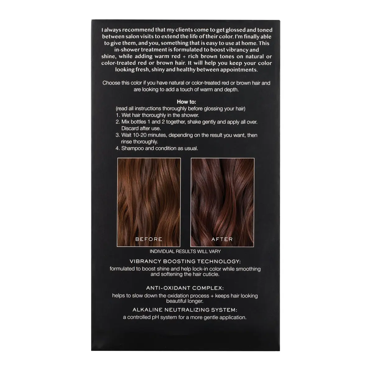 Kristin Ess Hair Gloss Cherry Cola Warm Red Brown 118ml (4 Fl Oz) | Semi-Permanent Color Depositing Conditioner - view 3