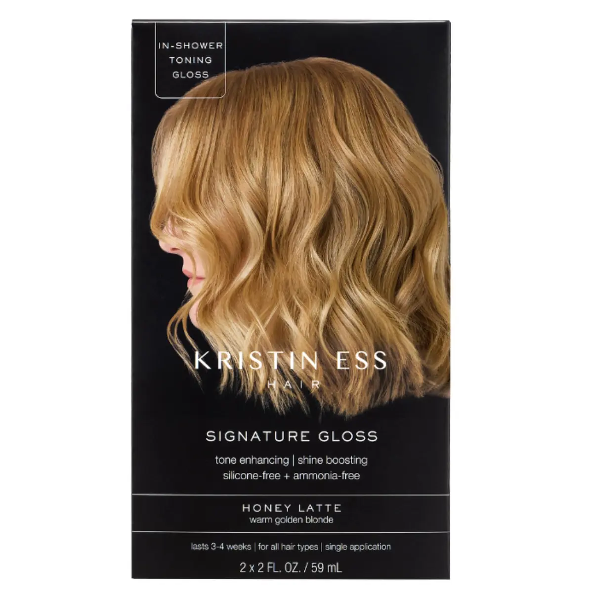 Kristin Ess Hair Gloss Honey Latte Warm Golden Blonde 118ml (4 Fl Oz) | Salon-Quality Shine & Tone - main product image