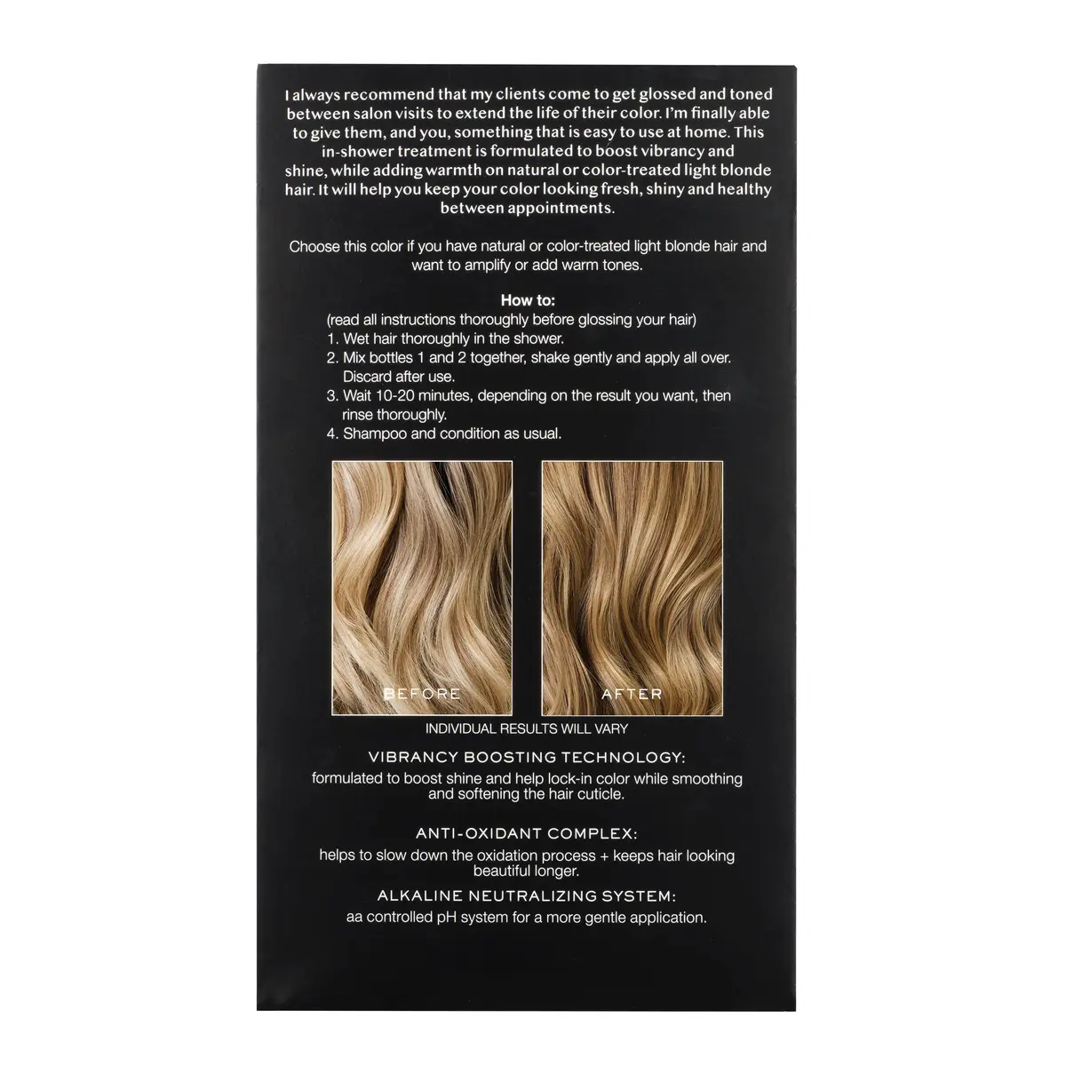 Kristin Ess Hair Gloss Honey Latte Warm Golden Blonde 118ml (4 Fl Oz) | Salon-Quality Shine & Tone - view 3