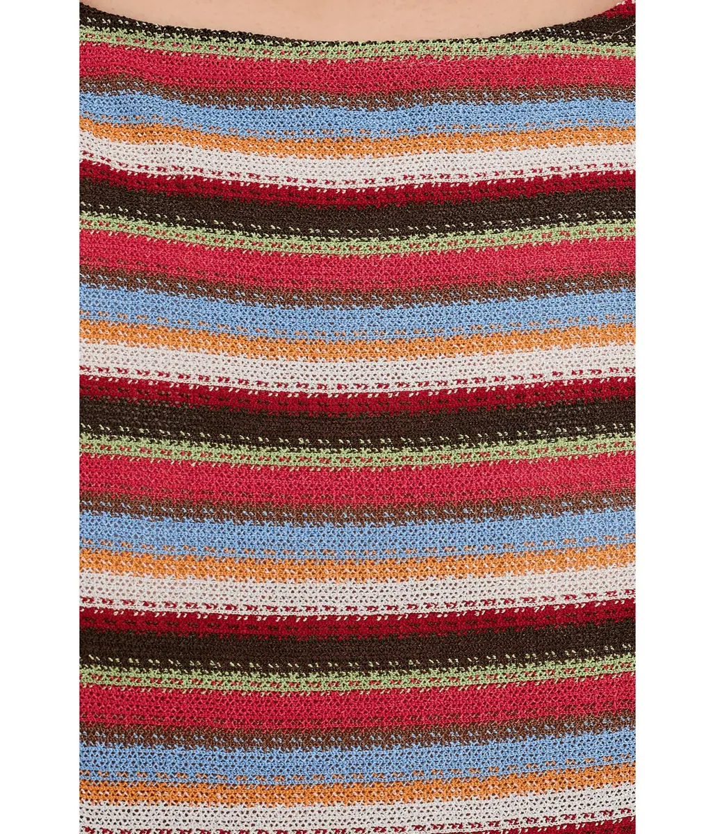 Show Me Your Mumu Kenny Tunic Sunkissed Stripe Knit XX-Large | Sleeveless Crew Neck - view 5