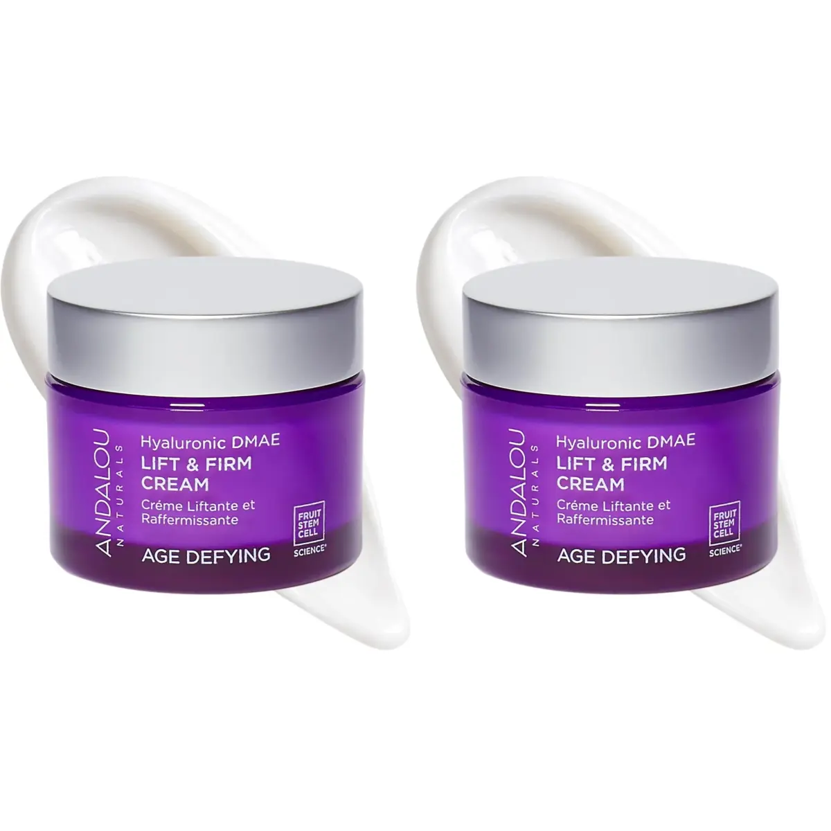 Andalou Naturals Hyaluronic DMAE Lift & Firm Skin Cream 100ml (3.4 Fl Oz) | Anti Aging Face Moisturizer - main product image