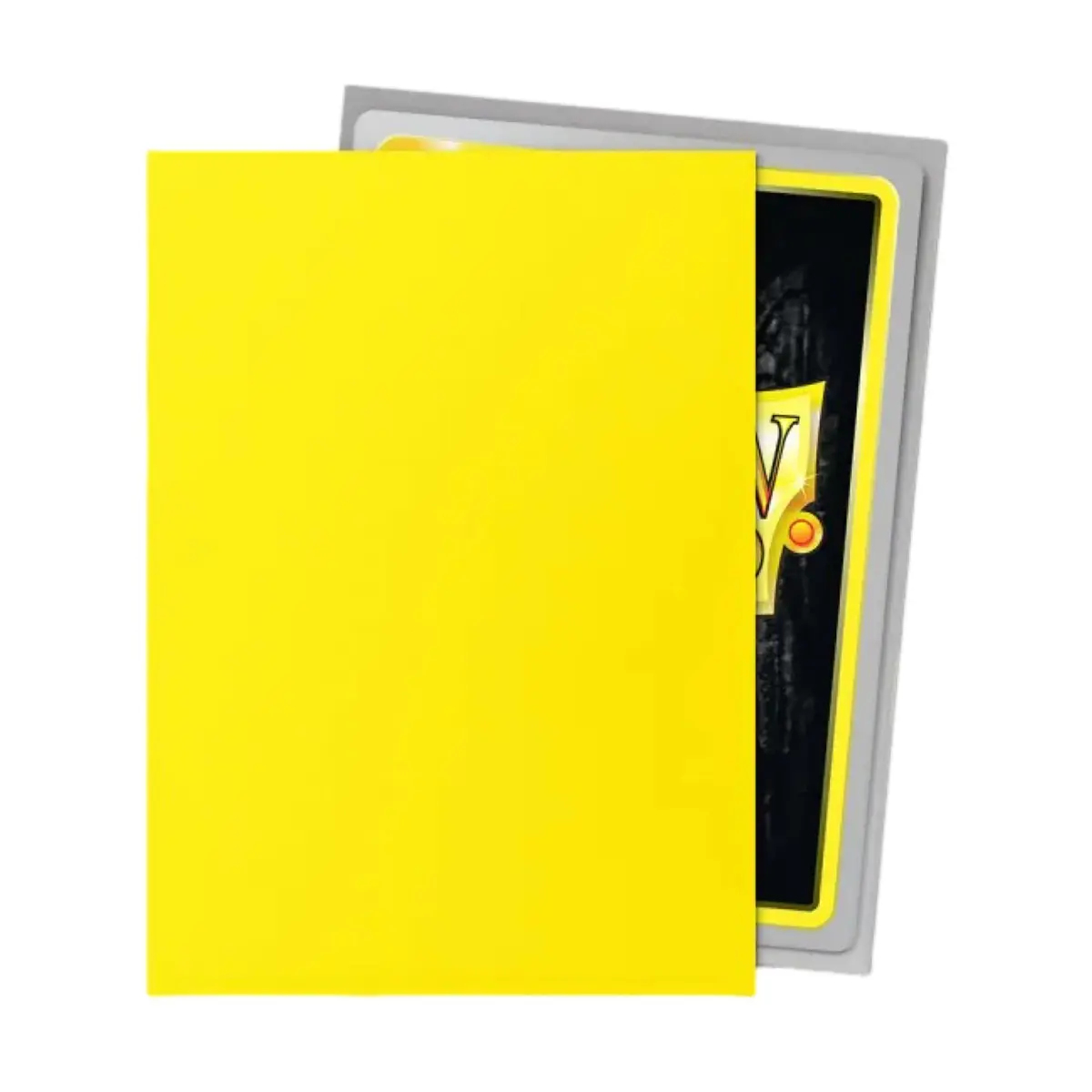 Dragon Shield Matte Dual Standard Size Card Sleeves Yellow & Silver | 100ct - Smooth & Tough Premium TCG Sleeves - view 5