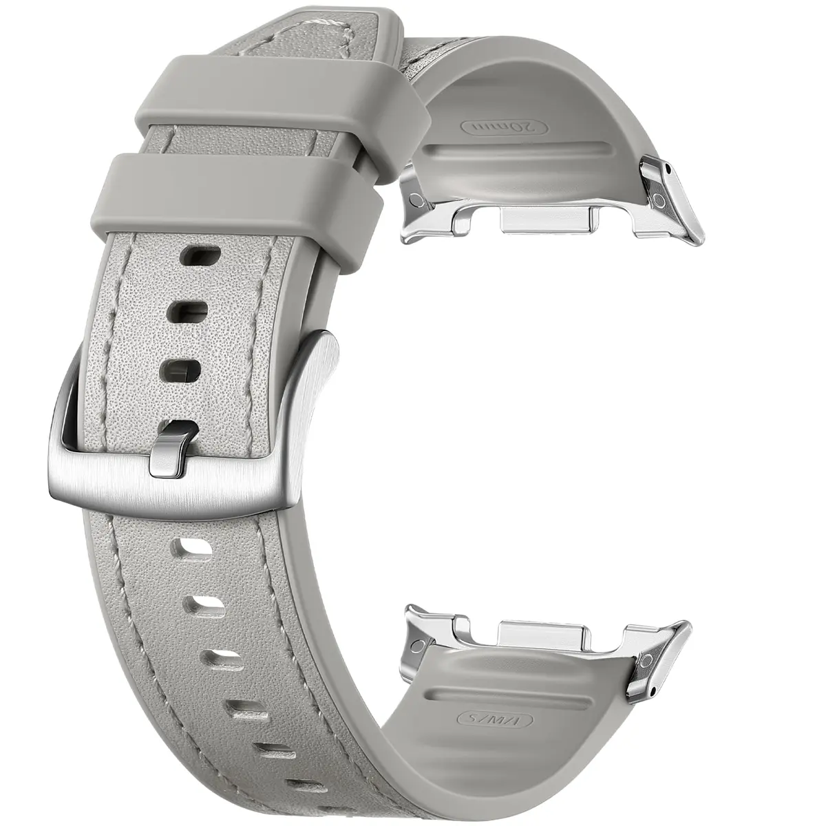 Dirrelo Watch Band Compatible for Samsung Galaxy Watch 8 & 9 40mm/44mm & Classic 46mm | Leather & Silicone Hybrid - main product image
