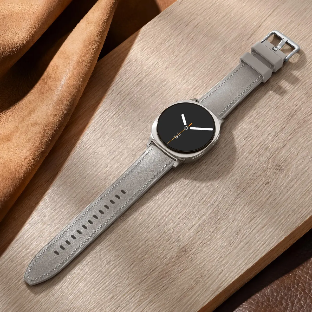 Dirrelo Watch Band Compatible for Samsung Galaxy Watch 8 & 9 40mm/44mm & Classic 46mm | Leather & Silicone Hybrid - view 2