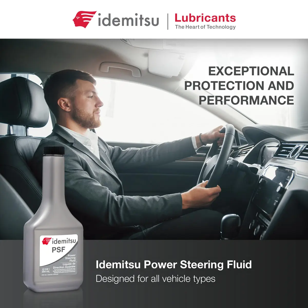 Idemitsu Power Steering Fluid 12 oz | Improves Response & Reduces Noise - view 2