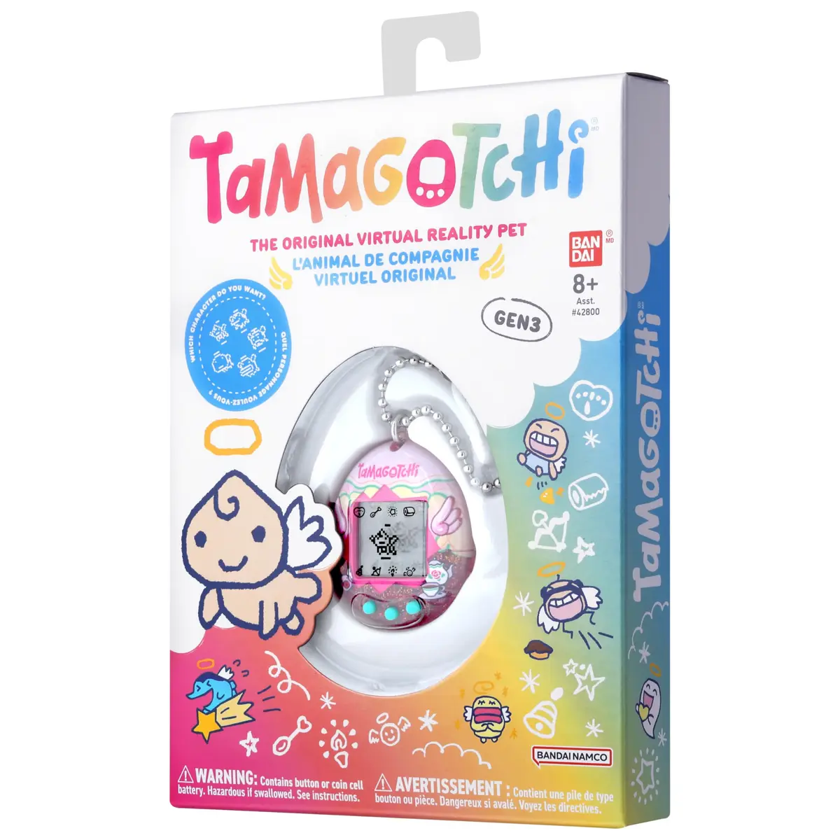 Tamagotchi Original Angel Tea Time Electronic Pet | ASTM-Tested, Non-Toxic, BPA-Free - view 6