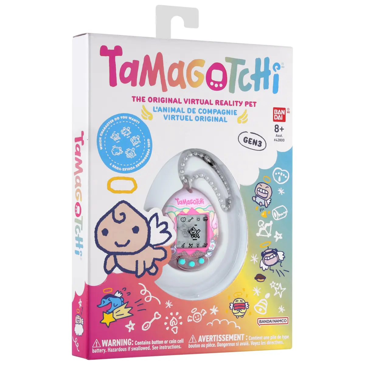 Tamagotchi Original Angel Tea Time Electronic Pet | ASTM-Tested, Non-Toxic, BPA-Free - view 7