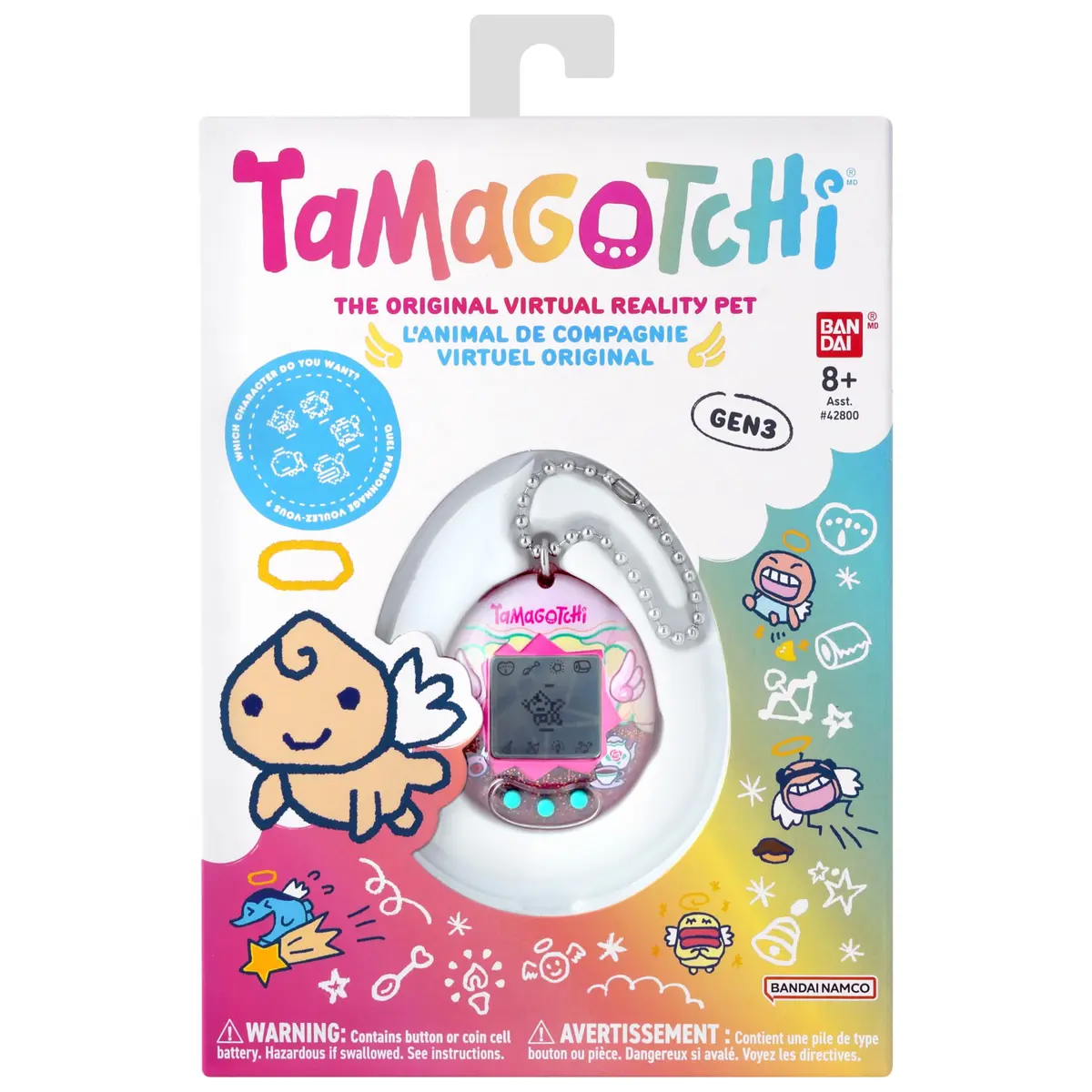 Tamagotchi Original Angel Tea Time Electronic Pet | ASTM-Tested, Non-Toxic, BPA-Free - view 4