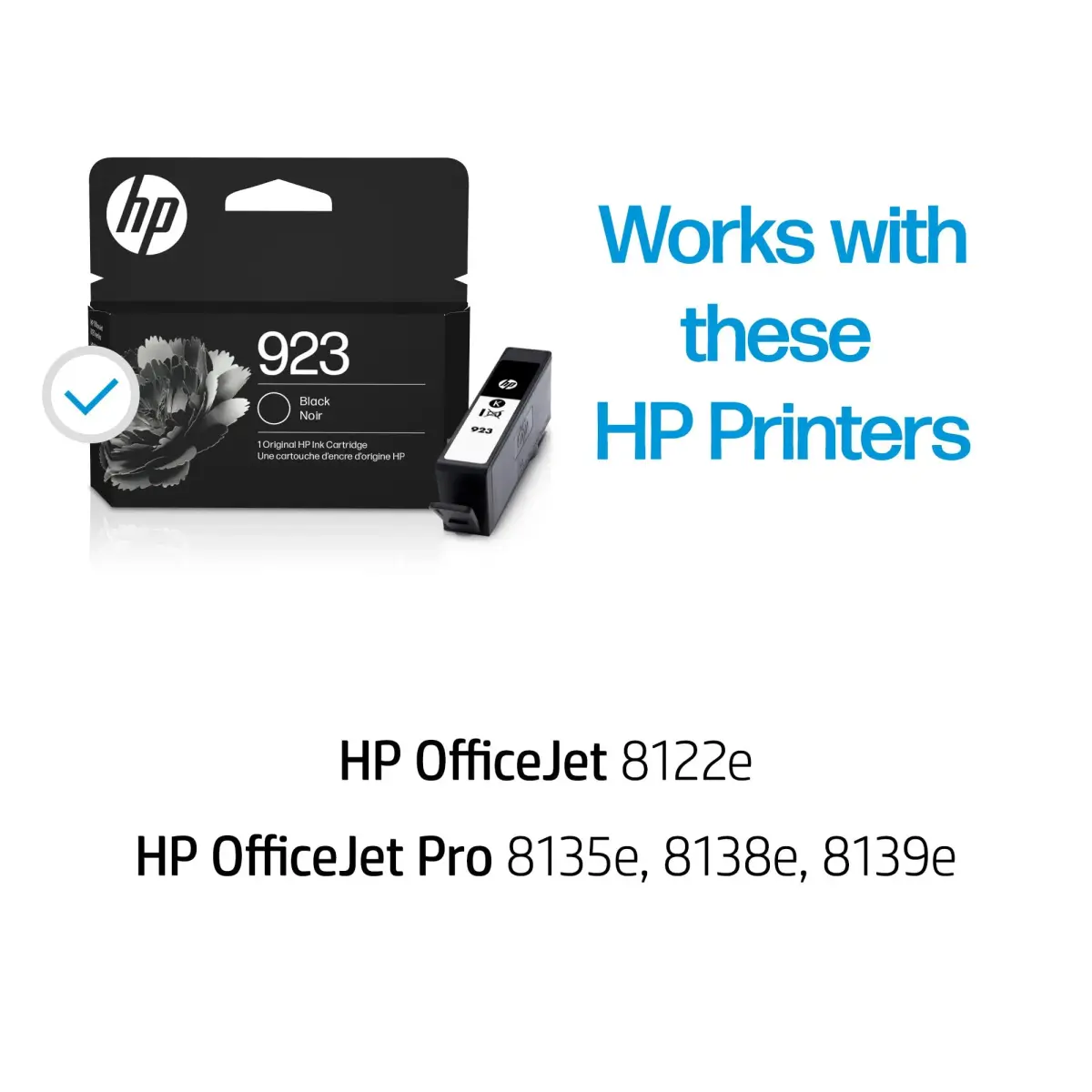 HP 923 Black Ink Cartridge Printers (24 Cartridges, 500 Pages/Cartridge) | Fade-Resistant Documents & Brilliant Images - view 2