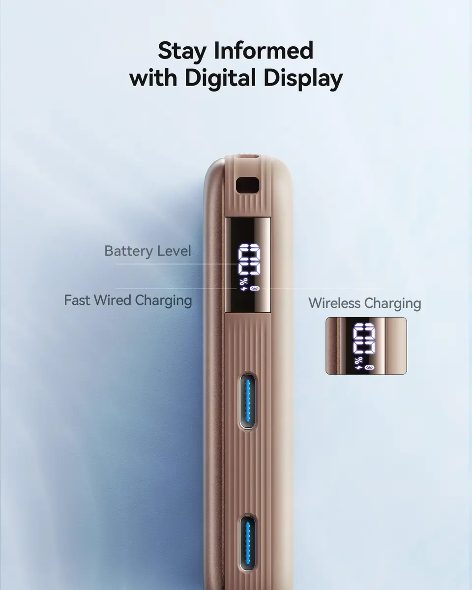 INIU Power Bank 25W Portable Charger 10000mAh | Slim Magnetic Fast Charge for iPhone - view 3