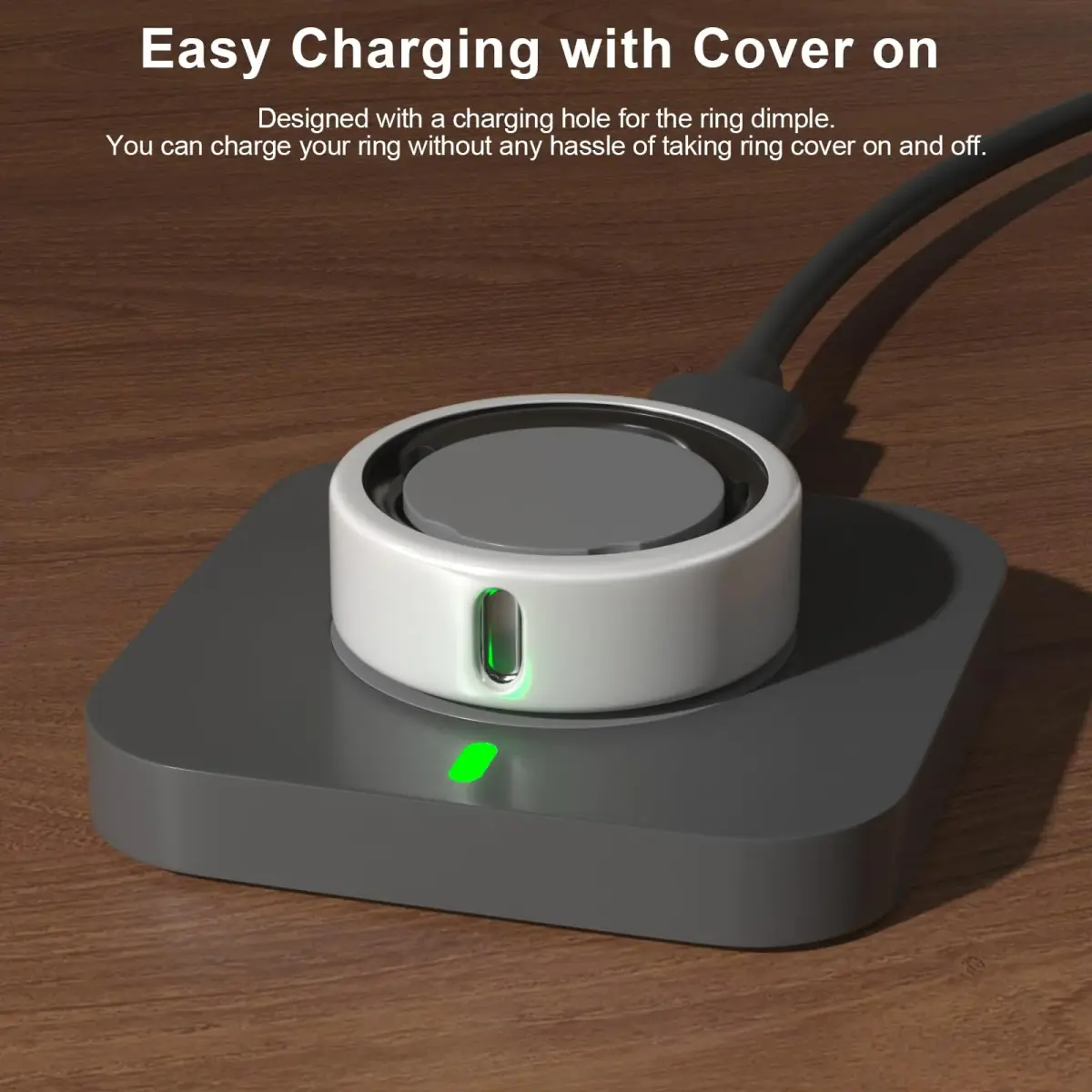 ZOOROO Oura Ring Cover 3-Pack Size 13 White | TPU Protector for Oura Ring Gen 3/4 - view 3