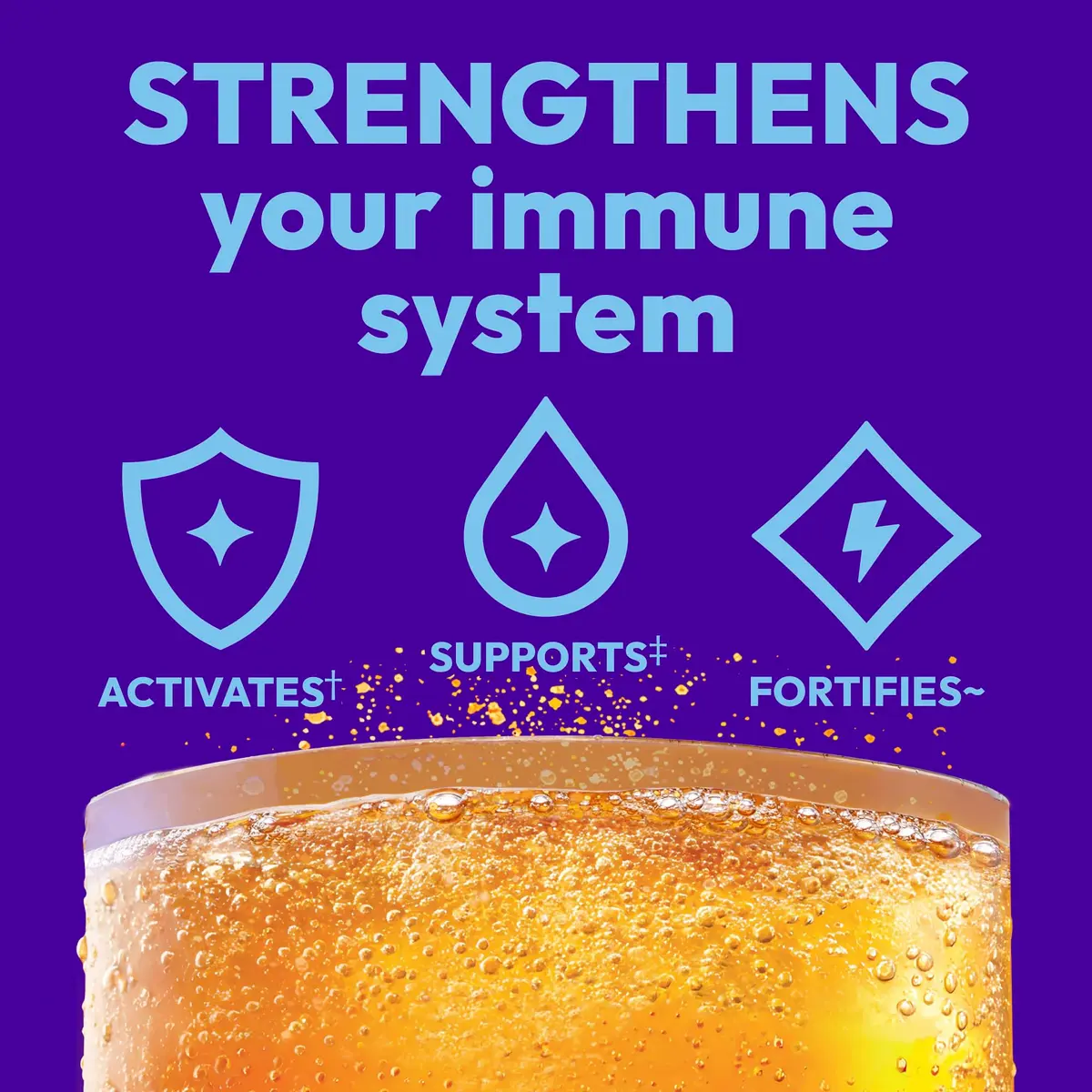 Emergen-C Immune+ Triple Action Immune Support Powder, BetaVia (R), 1000mg Vitamin C, B Vitamins, Vitamin D and Antioxidants, Super Orange – 30 Count, Pack of 3 | Supports immune health in India - view 2