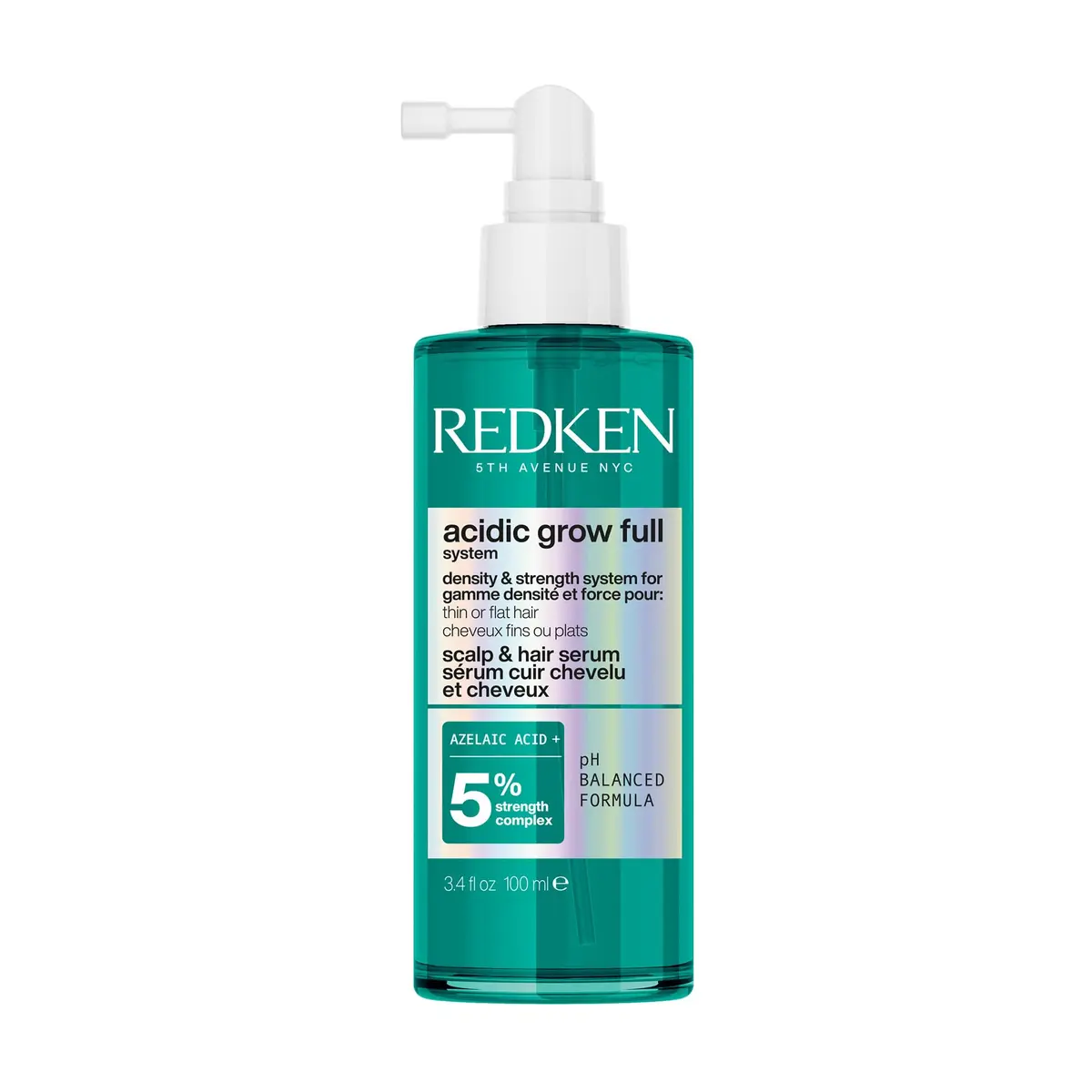 Redken Acidic Grow Full Scalp & Hair Serum – For Thicker-Looking Hair, 3.38 Fl Oz | Supports denser, thicker hair with 5% Strength Complex - main product image