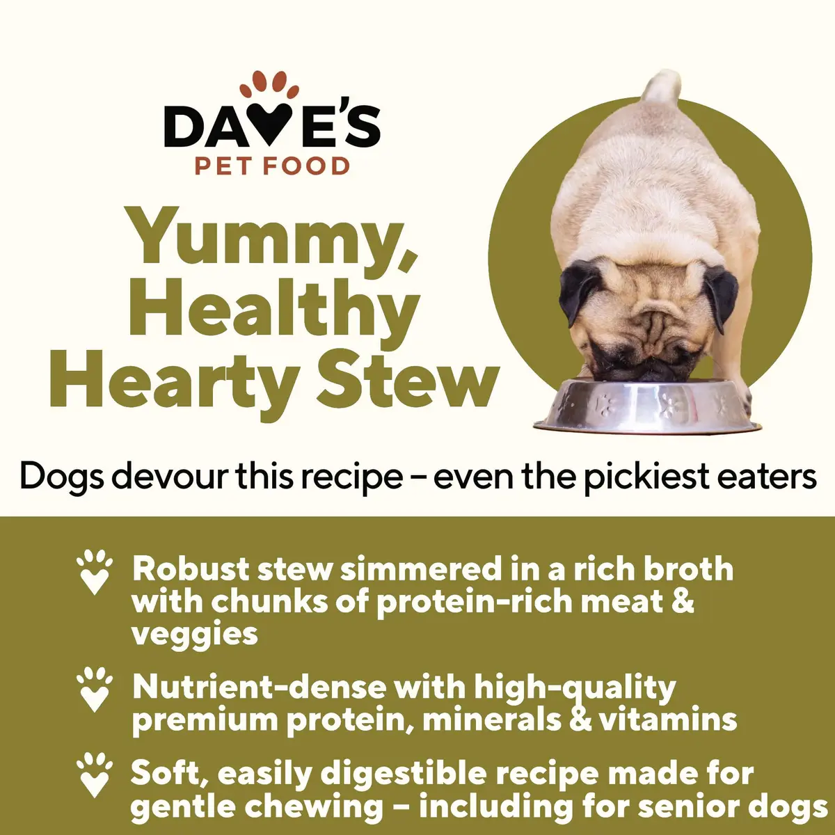 Dave's Pet Food Wet Canned Dog Food, Chunky Chicken Stew in Gravy, 13.2oz | Supports digestion & immune health - view 2