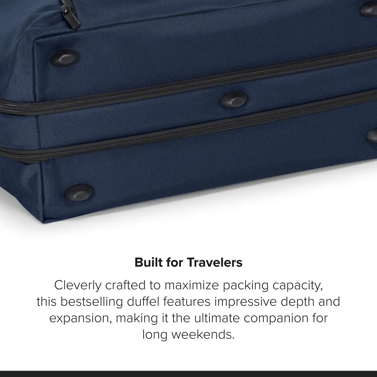 TUMI Unisex Double Expansion Duffel Navy | 31.3L Nylon Travel Bag for Long Weekends - view 5