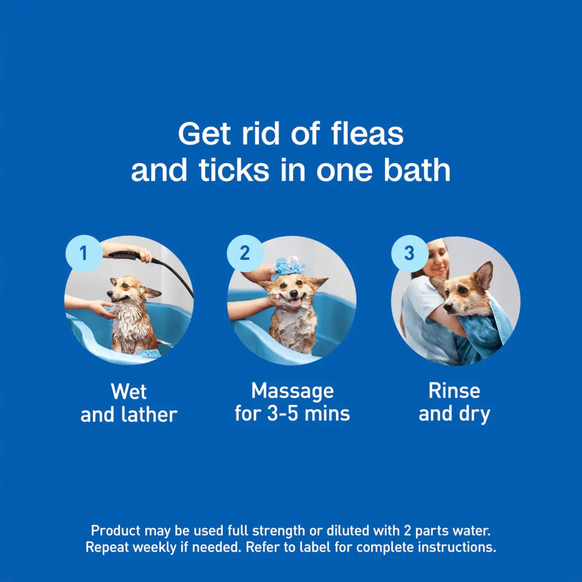 ADAMS Plus Botanicals Flea & Tick Shampoo with Precor for Dogs, Cats, Puppies & Kittens 473ml (16 Ounces) | Gentle, Plant-Based Formula for Sensitive Skin - view 9