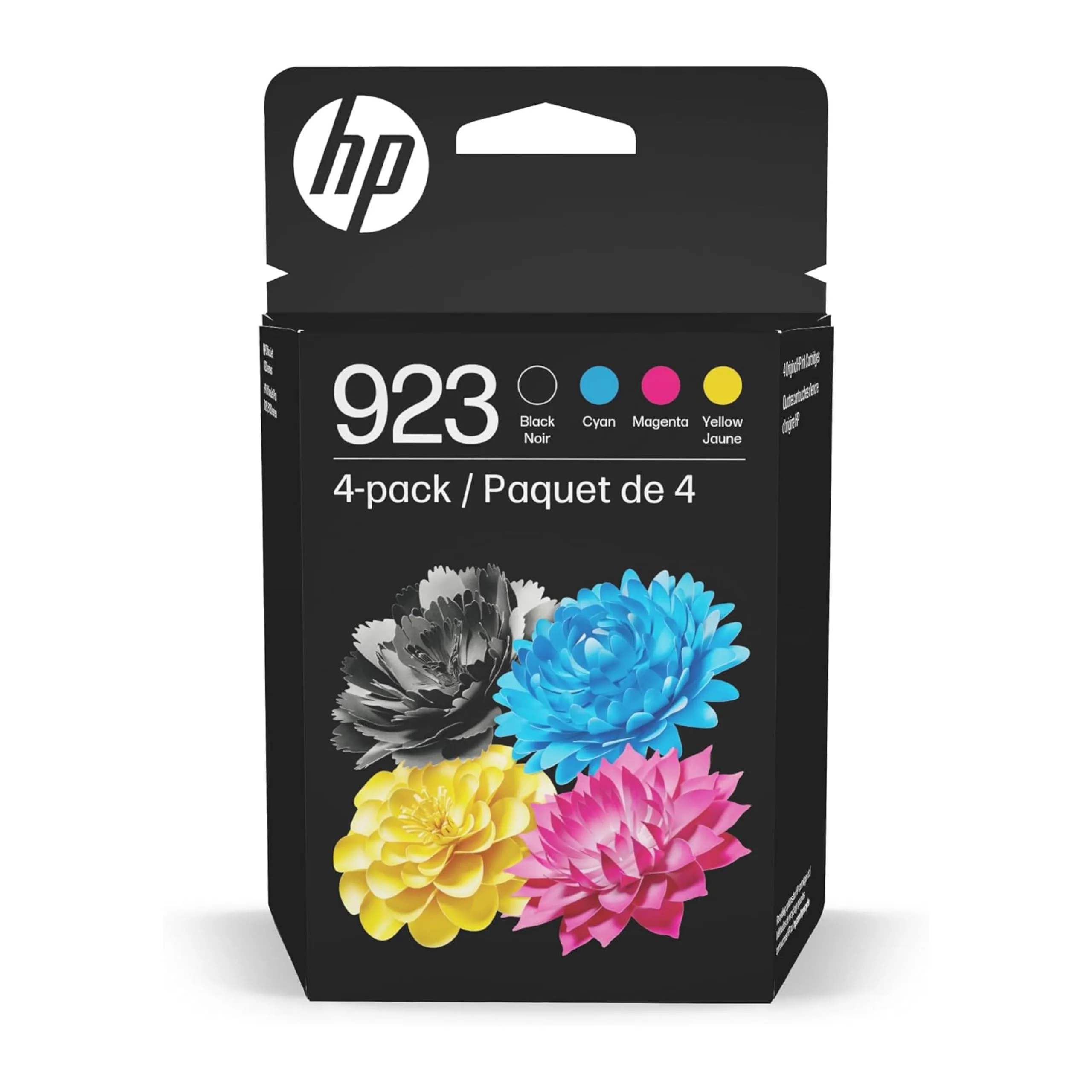 HP 923 Black, Cyan, Magenta, Yellow Ink Cartridges | 4-Cartridge Set for OfficeJet 8120, 8130 Printers - main product image