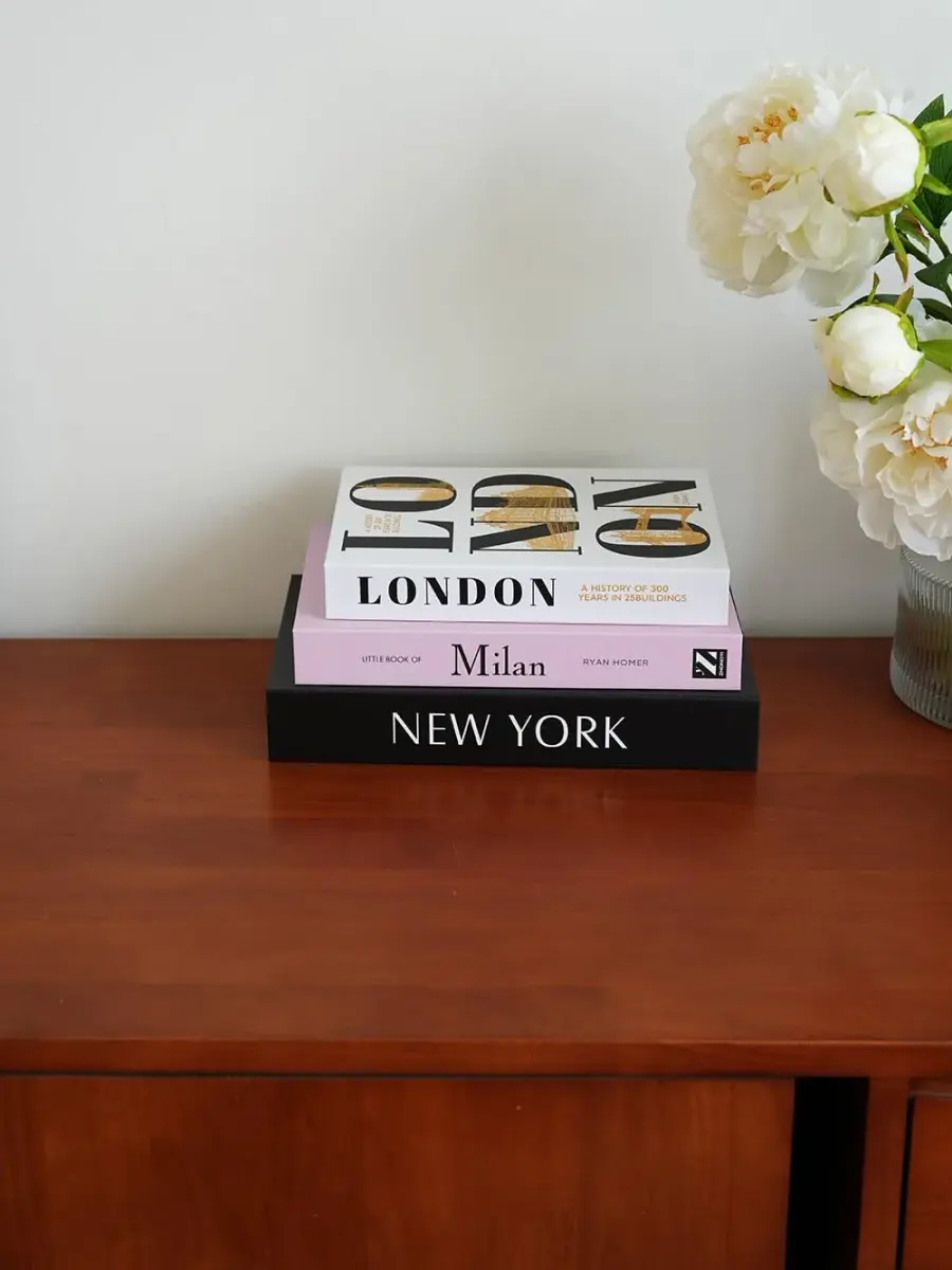 YOYMJBY Faux Decorative Books Set of 3 (26.7cm x 17cm x 4.2cm) | Aesthetic Home Decor Accents - view 6