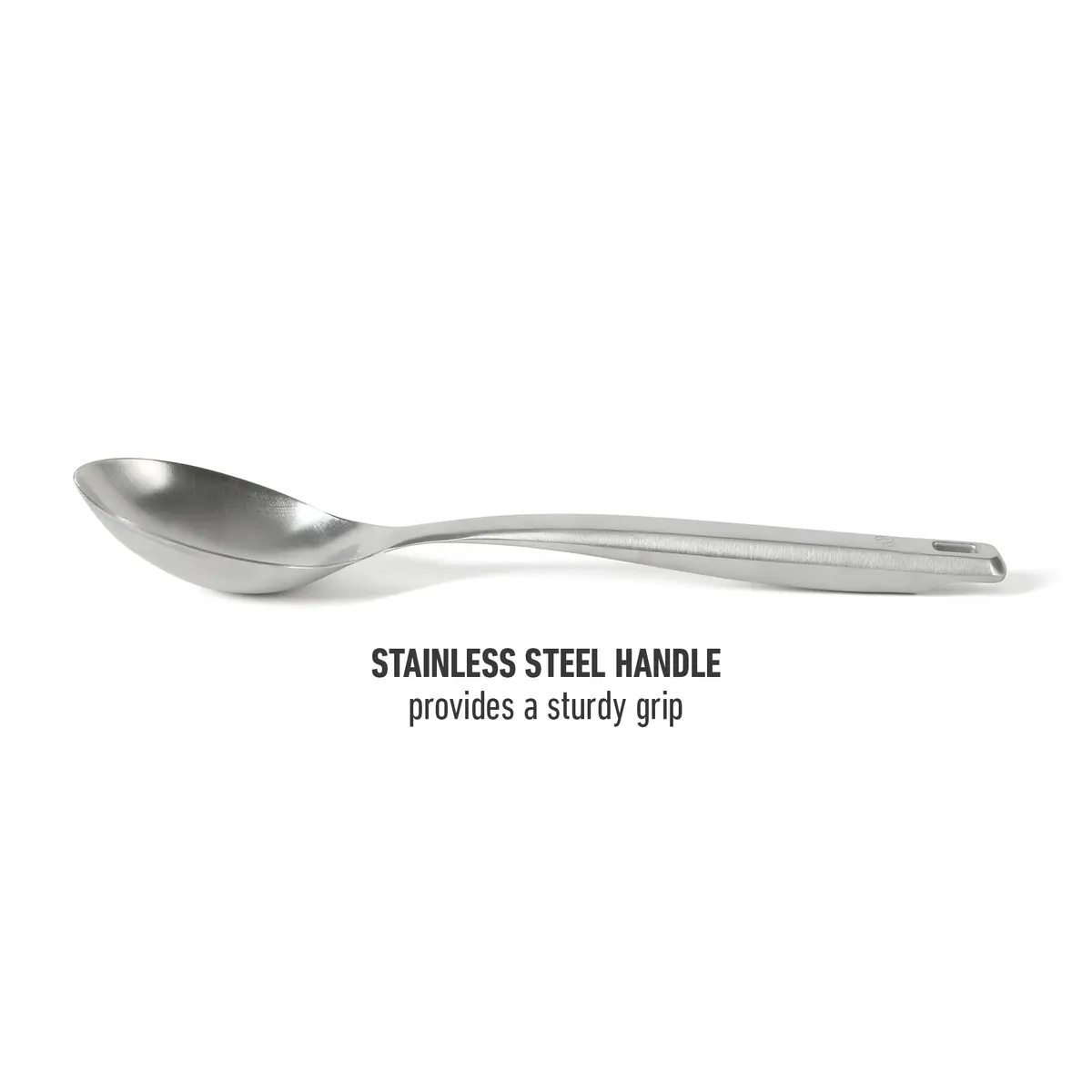 Calphalon Prime Stainless Steel Cooking Spoon | Stirring & Serving Utensil with Weighted Handle - view 5