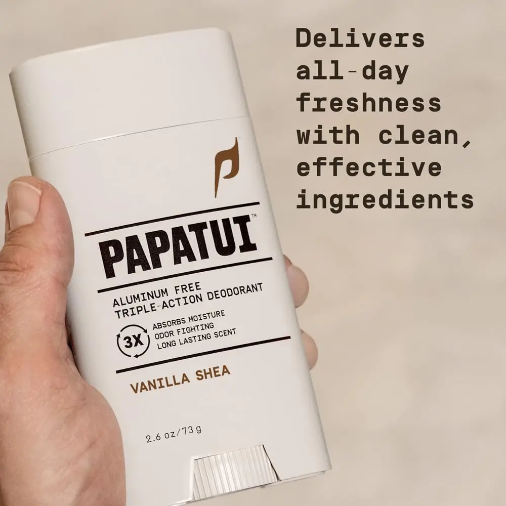 PAPATUI by Dwayne Johnson Aluminum-Free Deodorant Vanilla Shea 2.6oz | All-Day Odor Protection for Men - view 4