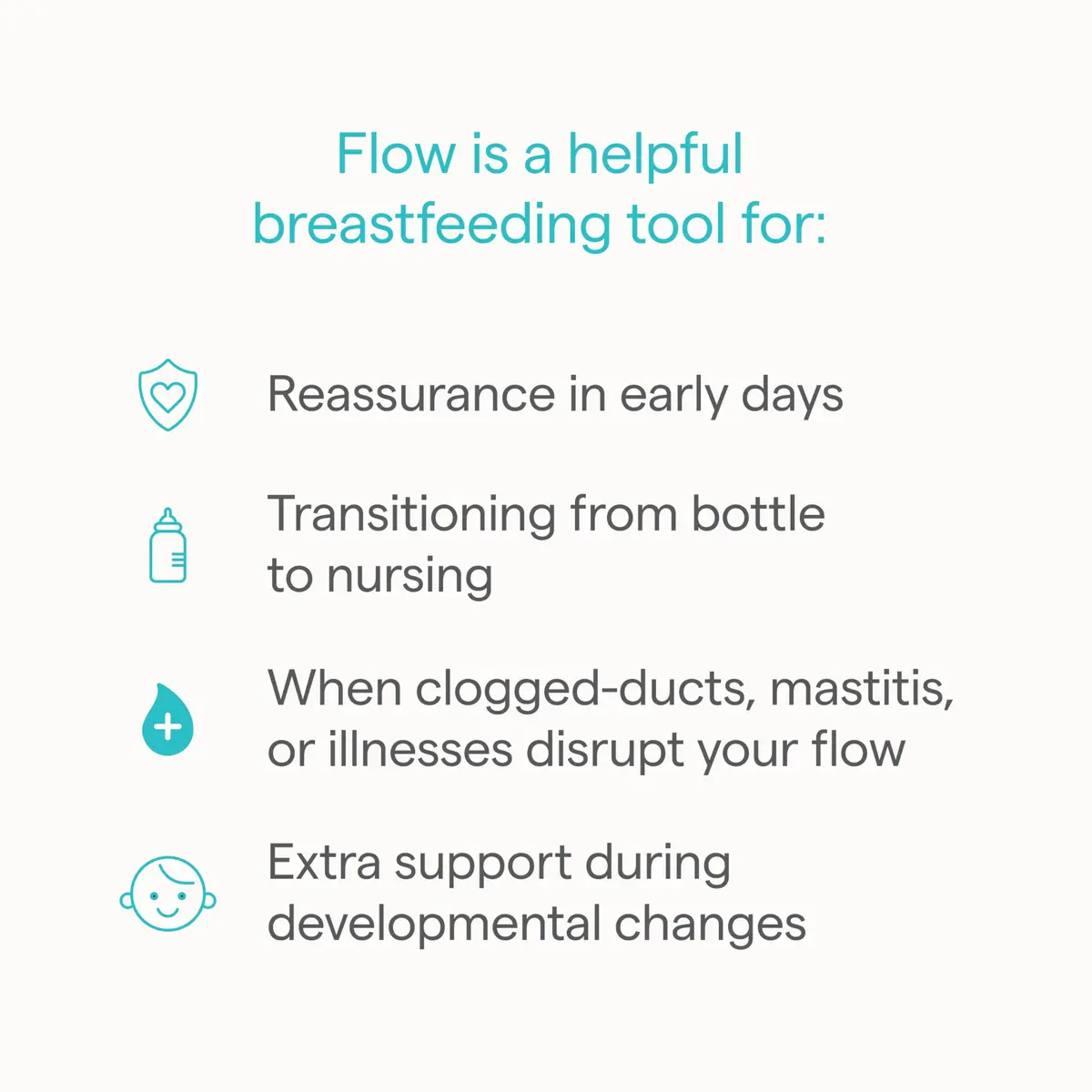 Munchkin Flow 16mm Nipple Shield for Breastfeeding Newborns, Silicone Latch Monitor with Visible Milk Flow Channel, Nursing Support for Sore Nipples | BPA-Free, 1 Count - view 3